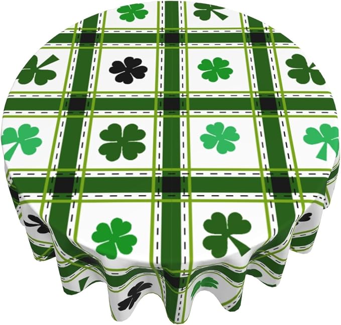 St Patrick's Day Round Tablecloth by Unknown