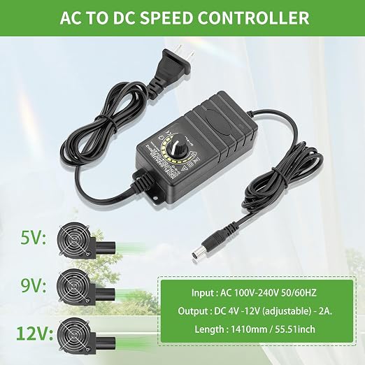 97mm x 33mm BBQ Blower Fan 12V - Image 4