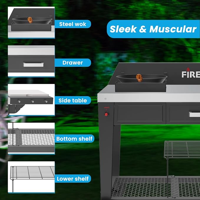 Heavy-Duty Outdoor Wok Cooking Station – 50, 000 BTU Wok Burner - Image 6