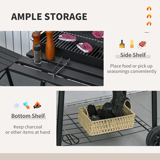 30 Inch Portable Barrel Charcoal Grill - Image 5