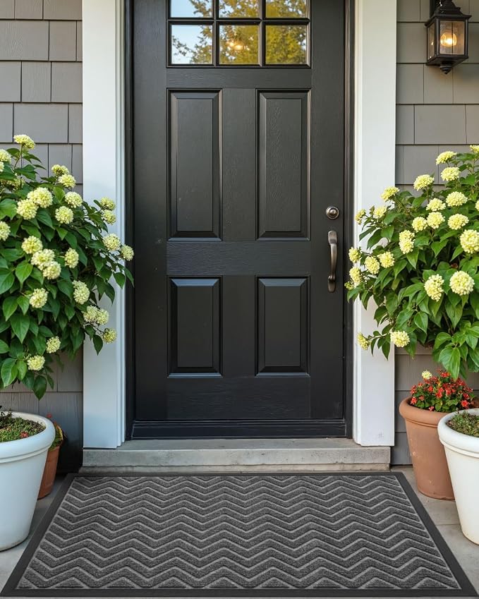 DEXI Front Door Mat Outside Entrance, Rubber Entry Doormat Heavy Duty, Welcome - Image 8