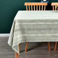 Heavy Duty Cotton Tablecloth for Square Table Sage Green Farmhouse Vintage by Yofori