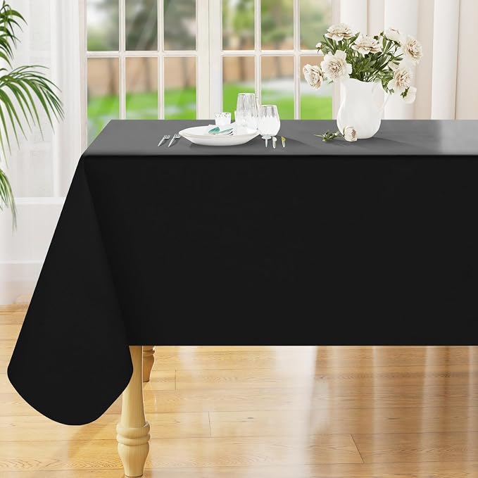 Smiry Rectangle Table Cloth 60x84 Inch, Waterproof Wipeable Vinyl Tablecloths by Smiry
