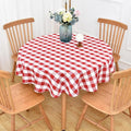 Gingham Round Tablecloth Table Cloth Heavy Duty Cotton Checkered Table Cloth by Yofori