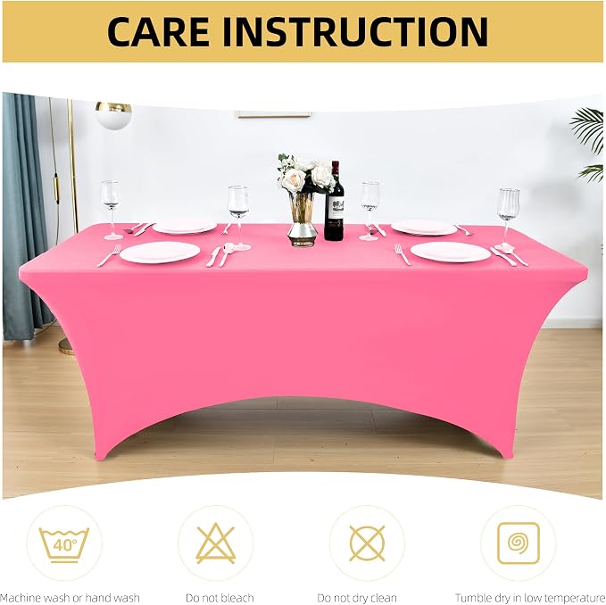 6-Pack 6ft Spandex Table Covers - Image 6