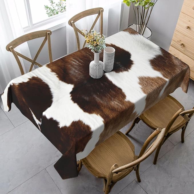Worltoldb Cow Tablecloths Polyester Table Cloth - Image 4