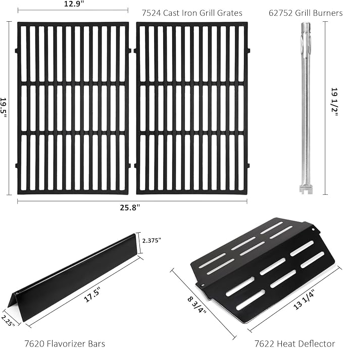 Grill Parts Replacement For Weber Genesis 300 Series E310, EP330 - Image 2