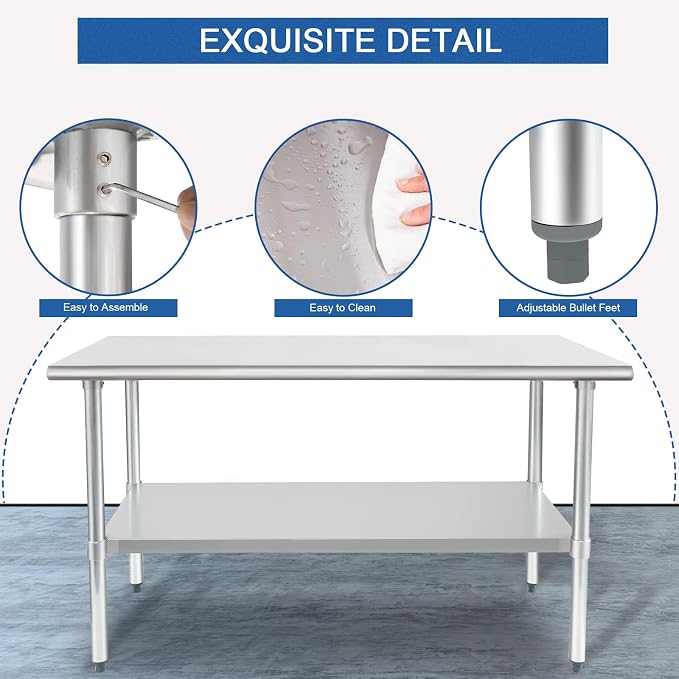 HARDURA Stainless Steel Table 30X60 Inches - Image 5