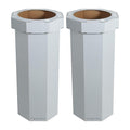 Eyely MPH1300C-SET2 Sal 25-Gallon Disposable Corrugated Cardboard Event Trash by eyely