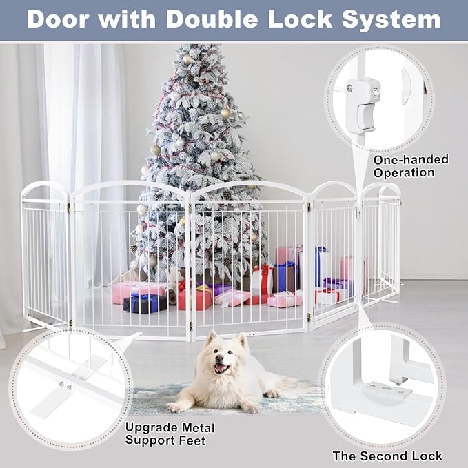 Full Metal Free Standing Dog Gate - Image 4