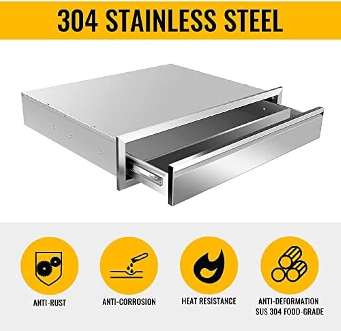Pull Out Trash Drawer, Lower Sliding Rails Stainless Steel Roll Out Trash Bin - Image 3