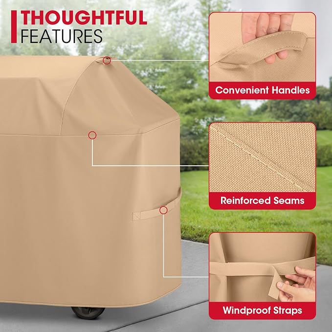 Unicook 75 Inch Grill Cover for Outdoor Grill, Heavy Duty Waterproof BBQ Cover - Image 5
