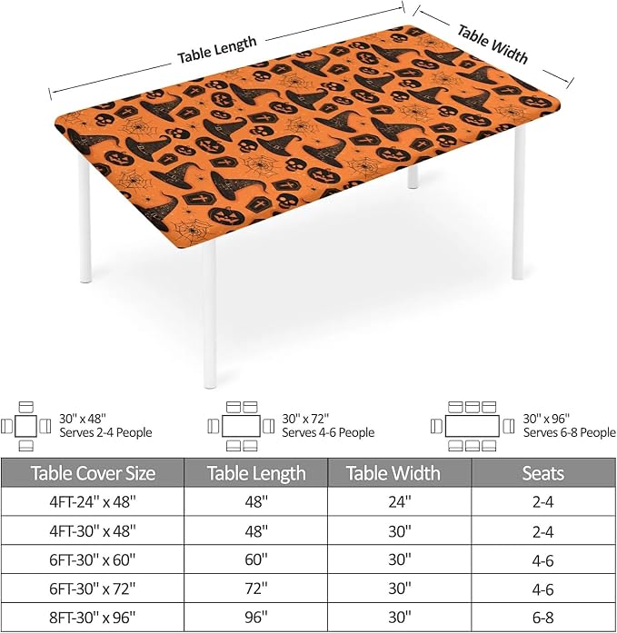 Rectangle Table Cloth Cover Waterproof Elastic Fitted Polyester Fitted - Image 2