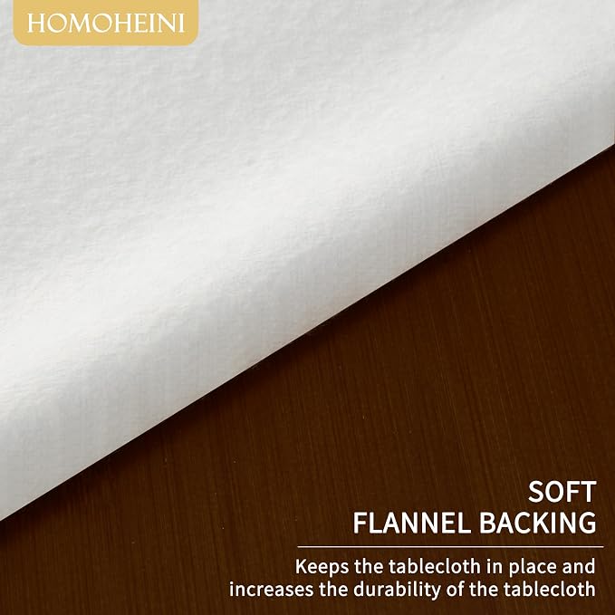 Rectangle Table Cloth, 100% Waterproof Tablecloth Oil Proof Spill Proof Vinyl - Image 5