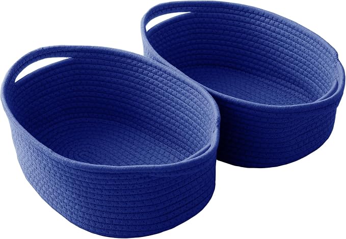 Woven Basket, Small Rope Storage Bin by JMvicyroam