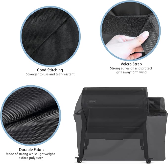 65" Grill Cover Cover for Weber SmokeFire EPX6 Wood Fired Pellet Grill - Image 3