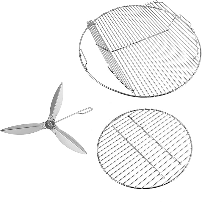 Grill Grates for Weber 22'' 22.5" Charcoal Grill, Cooking Grate Charcoal Grate by AJinTeby
