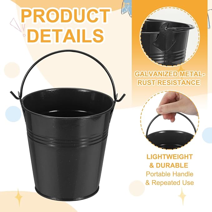 Small Metal Buckets, Mini Buckets - Image 3