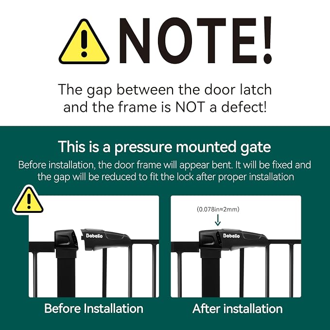 Babelio Baby Gate for Doorways and Stairs, 29-48" Auto Close Dog Gate - Image 6