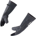 RAPICCA Fireplace Gloves Fire Heat Resistant: Grey 16IN 662℉- Fireproof Leather by RAPICCA