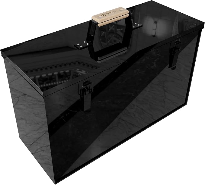 Fire Beauty Fireside Ash Carrier, Metal Ash Storage Box, 3 Gallon Ash Tidy - Image 9