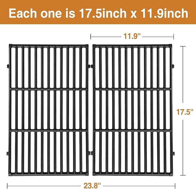 7638 Grill Grates for Weber Spirit I & Spirit II 300 Series, Spirit E/S-310 - Image 2