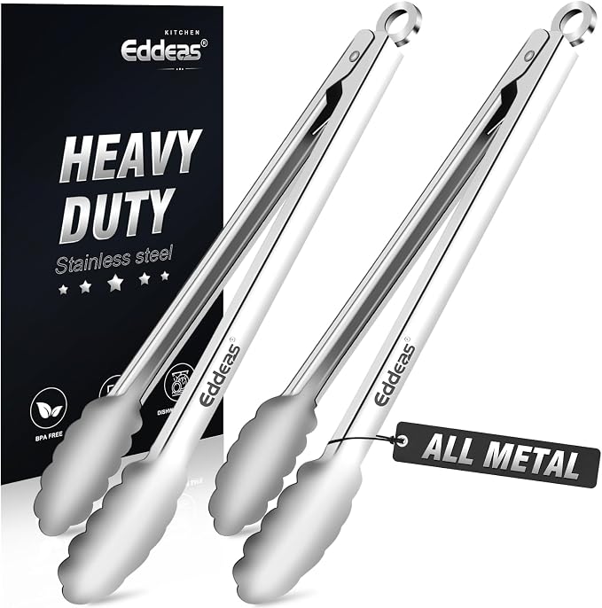 2PCS 12inch Kitchen Tongs by Eddeas