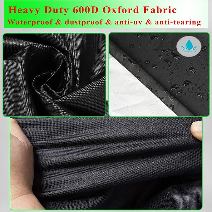 Grill Cover for Blackstone Duo 17 Griddle and Grill Combo, 600D Heavy Duty - Image 3
