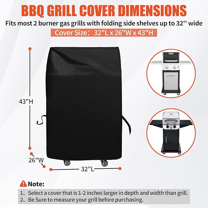 Grill Cover 30in, iCOVER Waterproof BBQ Covers - Image 2