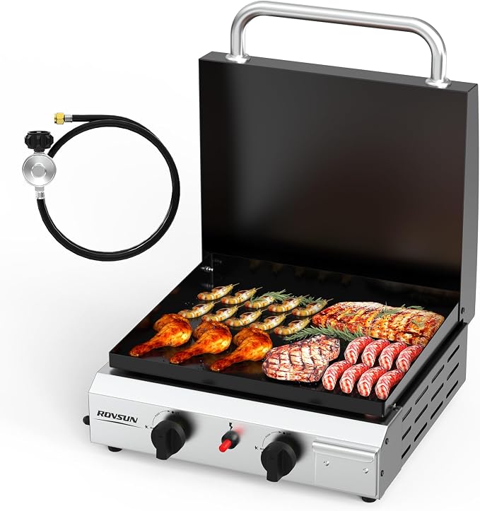ROVSUN 2 Burner Portable Propane Griddle by ROVSUN