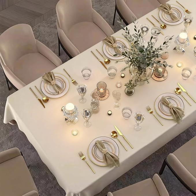 Table Cloth Rectangle Tables Decor 84''x60'' - Image 3