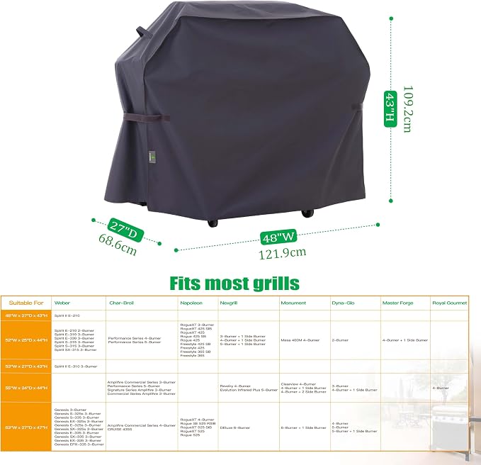 F&J Outdoors Grill Cover Waterproof UV Resistant - Image 2