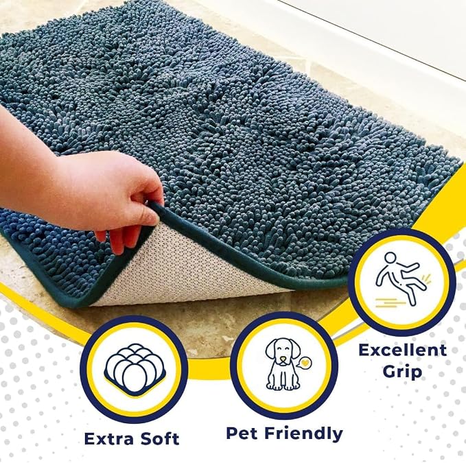 Muddy Mat® Shown on TV – Super Absorbent Door Mat Indoor, Microfiber Quick Dry - Image 3