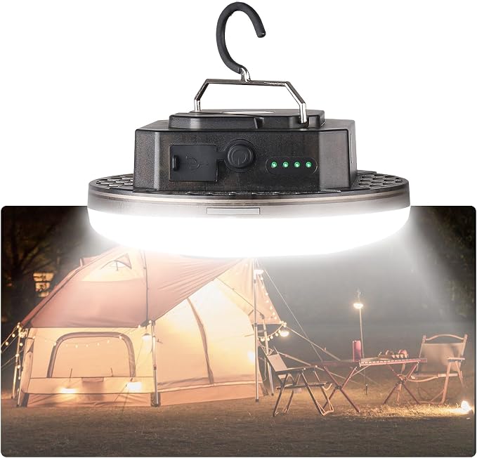 Transparent Portable Rechargeable LED Camping Lights, Waterproof Outdoor Light by Amkulop