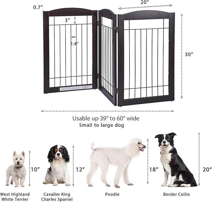 Spirich Freestanding Wire Pet Gate - Image 5