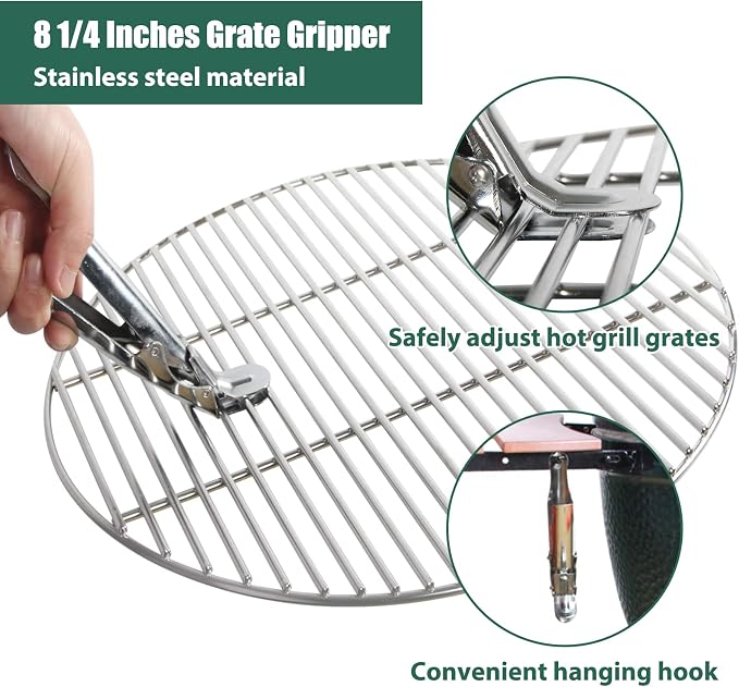 Grill Grate Lifter Gripper and Ash Tool Set - Image 4