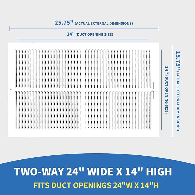 24x14 Vent Register, Vent Covers - Image 2