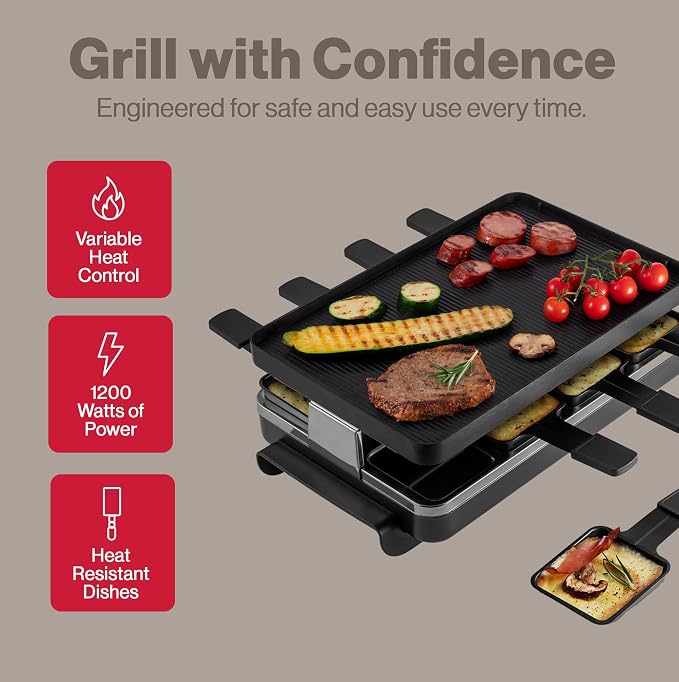 Swissmar Classic 8-Person Raclette Party Grill - Image 2