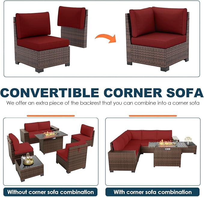 7 Piece Patio Furniture Set - Image 6