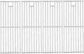 J&HYBBQ 4Pcs Stainless Steel Grill Grate 19 1/4 x 7.5 Inch, 7mm Rod BBQ Grill by JHYBBQ