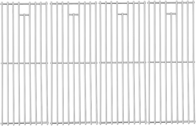 J&HYBBQ 4Pcs Stainless Steel Grill Grate 19 1/4 x 7.5 Inch, 7mm Rod BBQ Grill by JHYBBQ