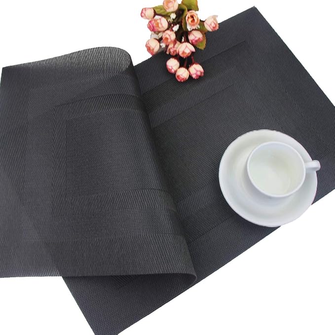 PIGCHCY Placemats, Washable Woven Vinyl Durable Placemats - Image 7