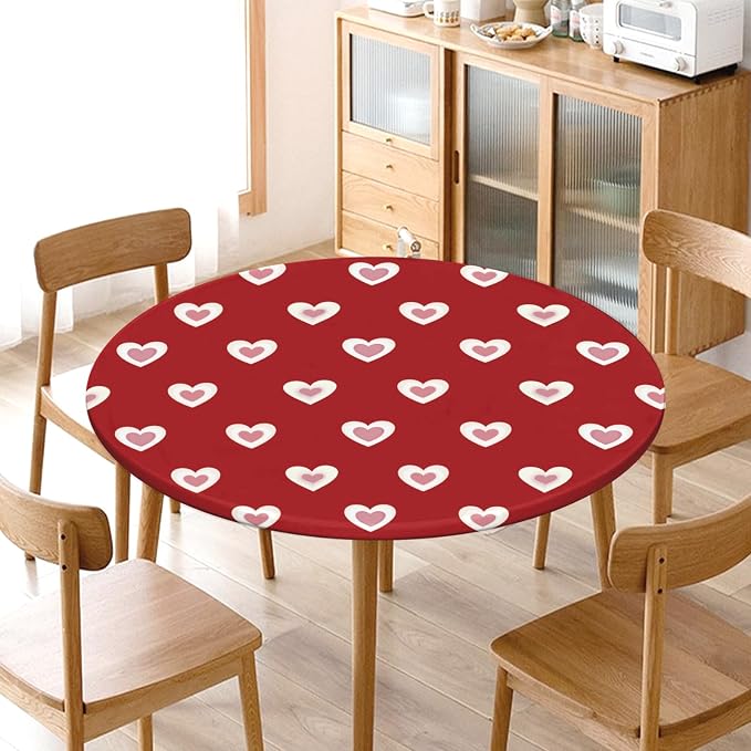 Valentines Day Round Fitted Tablecloth - Image 9