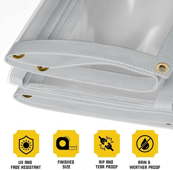 Core Tarps 20 Mil Extreme Heavy Duty Clear Tarp - Image 3