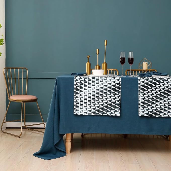 Blue Table Cloth for Rectangle Tables 60 x 120 Inch, Washable Waterproof - Image 7