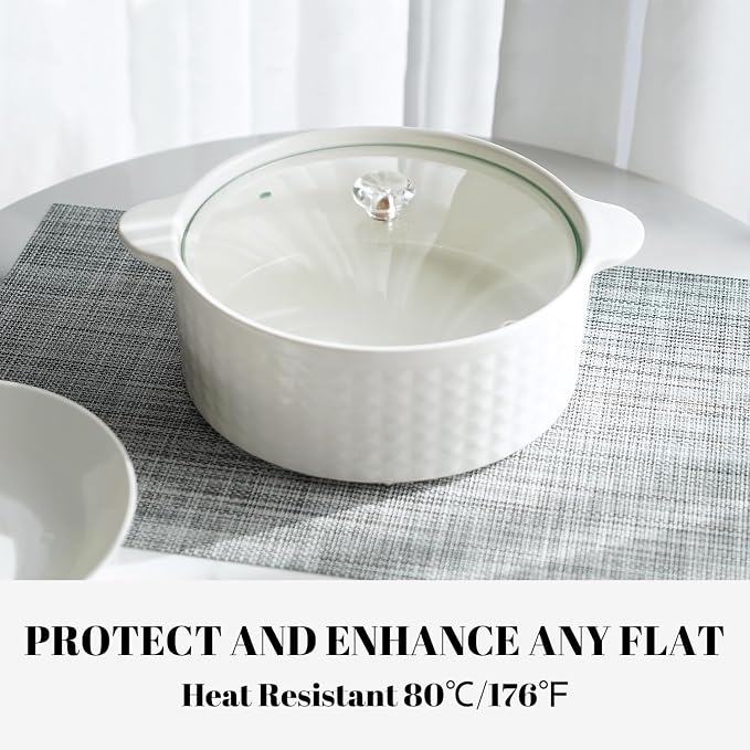 Placemats Set of 12 Vinyl/Plastic Woven Place Mats - Image 4