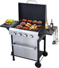 CIG GARDEN 4 Burner Propane Gas Grill, 000 BTU Output Flat Top BBQ Grill by Unknown