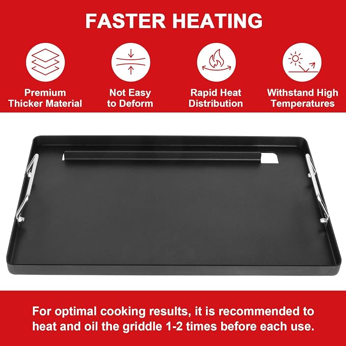 Full-Size Griddle Inserts for Charbroil Classic 280 2 Burner Gas Grills - Image 6