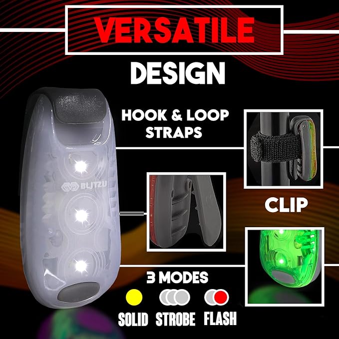 4 Pack LED Safety Light, Clip on Reflective Gear Lights - Image 8
