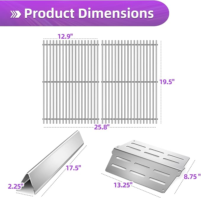 Stainless Steel 7524 Grill Grates - Image 2
